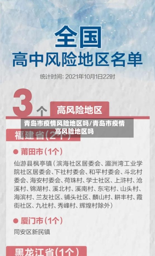 青岛市疫情风险地区吗/青岛市疫情高风险地区吗-第2张图片