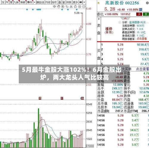 5月最牛金股大涨102%！6月金股出炉，两大龙头人气比较高-第3张图片