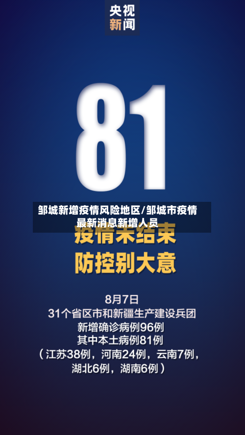 邹城新增疫情风险地区/邹城市疫情最新消息新增人员