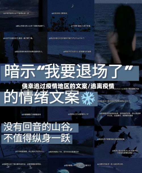 侥幸逃过疫情地区的文案/逃离疫情-第2张图片