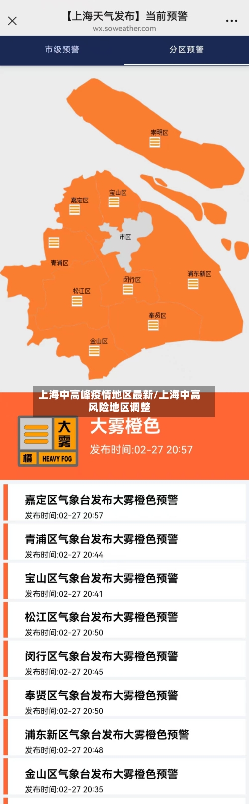 上海中高峰疫情地区最新/上海中高风险地区调整-第2张图片