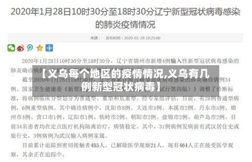 【义乌每个地区的疫情情况,义乌有几例新型冠状病毒】-第3张图片